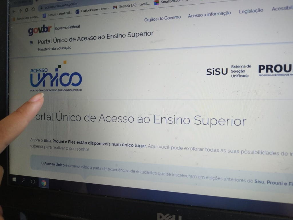 Portal de acesso único é o canal digital oficial para estudante se habilitar às vagas remanescentes do Fies / Foto: Divulgação