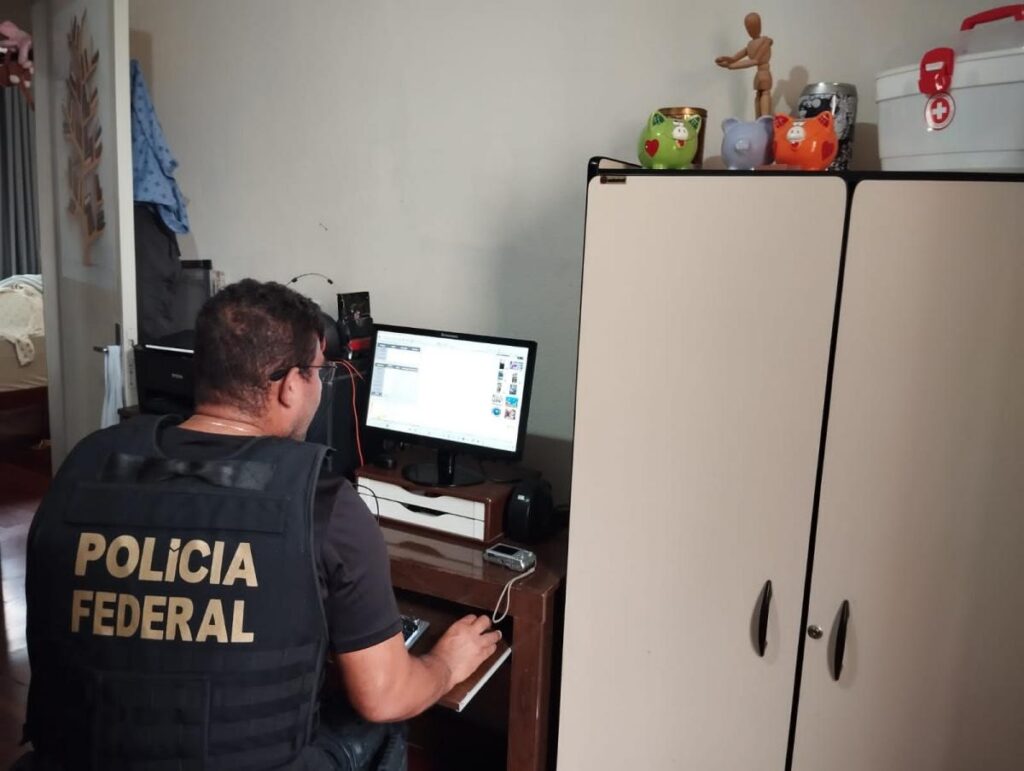 Operação Harpia, da Polícia Federal, visa prender criminosos que cometem estupro de vulnerável e lançam material de pornografia infantil em ambiente virtual / Foto: Polícia Federal/Divulgação