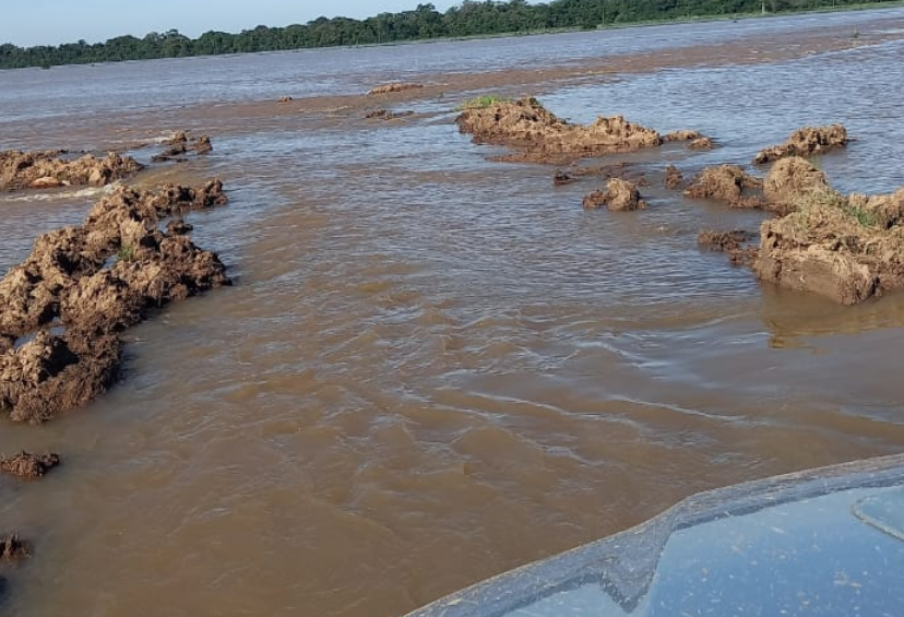 Enchentes do Rio Jacuí, na região de Faxinal da Guardinha, no interior de Cachoeira do Sul, causam perda de áreas plantadas e danos em estruturas de irrigação / Fotos: Carlos Wachholz/UCR/Divulgação