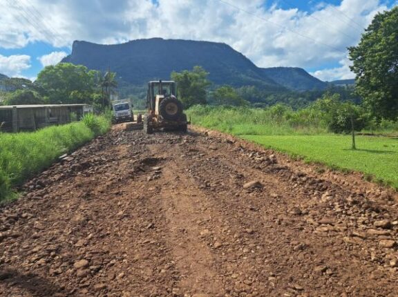 Cerro Branco: Secretaria recupera Estrada da Linha Santo Antônio