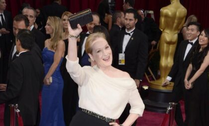 Meryl Streep faz red carpet brilhar!