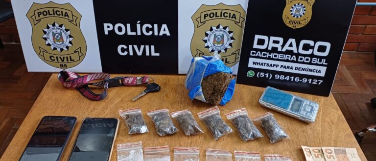 Polícia prende homem que fazia “tele-entrega” de drogas no Centro