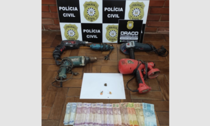 Polícia recupera ferramentas em ação no Beco dos Trilhos