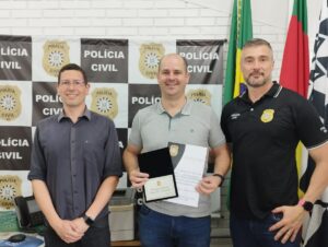 Polícia Civil reconhece apoio institucional da Sicredi Centro Leste RS