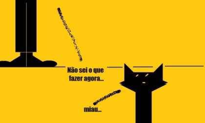 Hiato, o gato: ficando cara