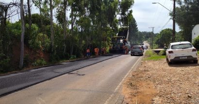 Recapeamento asfáltico bancado pelo Daer melhora as condições da Estrada da Ferreira / Foto: Divulgação