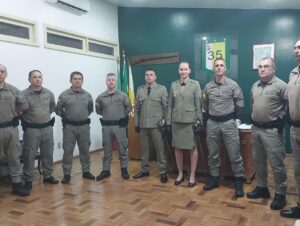 BM de Cachoeira do Sul recebe novos capitães e realiza despedida de oficial superior