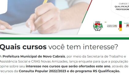 População cabraisense participa de enquete sobre cursos do CRAS