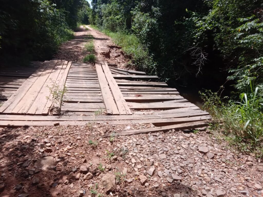 Transbordamento de sangas e arroios danificaram pontes e estradas, o que exige atenção da Defesa Civil e da Prefeitura de Cachoeira do Sul / Foto: PMCS/Divulgação