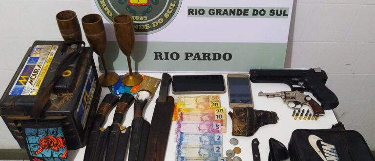 Trio invade casa no interior de Rio Pardo