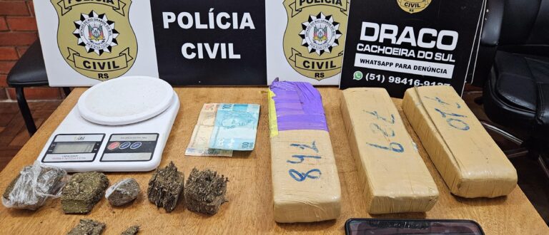 Polícia prende homem e apreende mais de 2 quilos de maconha no Fátima