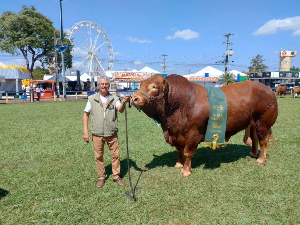 Agropecuarista Cacaio Lima, da Fazenda Boa Esperança. traz o bicampeonato nacional da raça Limousin para Cachoeira do Sul / Fotos: Divulgação