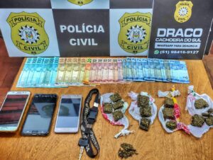 Polícia prende homem por tráfico e moto para entrega de drogas no Bairro Gonçalves