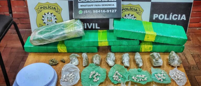 Polícia prende homem com quase 5 quilos de drogas no Bairro Soares