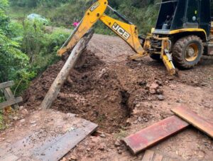 Forte chuva causa prejuízos e transtornos em Cerro Branco