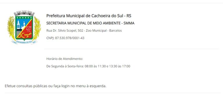 Cachoeira agora tem protocolo on-line para licenciamento ambiental