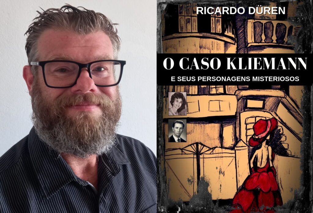 Autor Ricardo Düren e livro "O Caso Kliemann" / Crédito: Divulgação