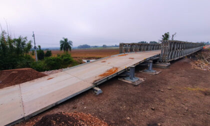 Concessionária libera tráfego em ponte instalada pelo 3º Batalhão