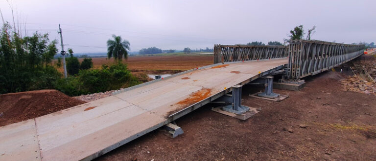 Concessionária libera tráfego em ponte instalada pelo 3º Batalhão