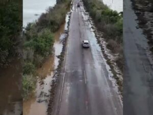 Cachoeira fica novamente isolada de Santa Cruz e Santa Maria