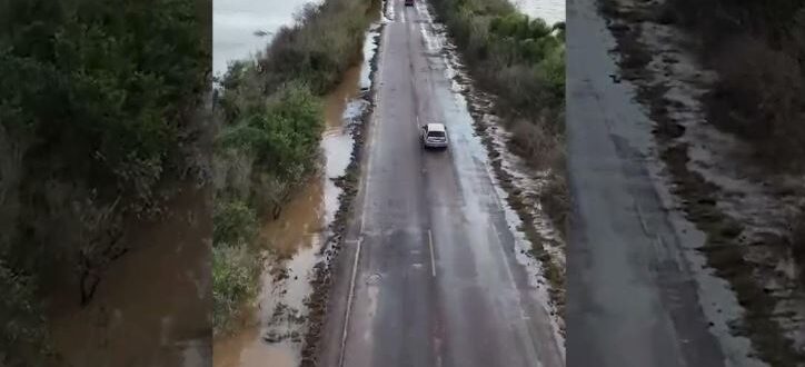 Cachoeira fica novamente isolada de Santa Cruz e Santa Maria