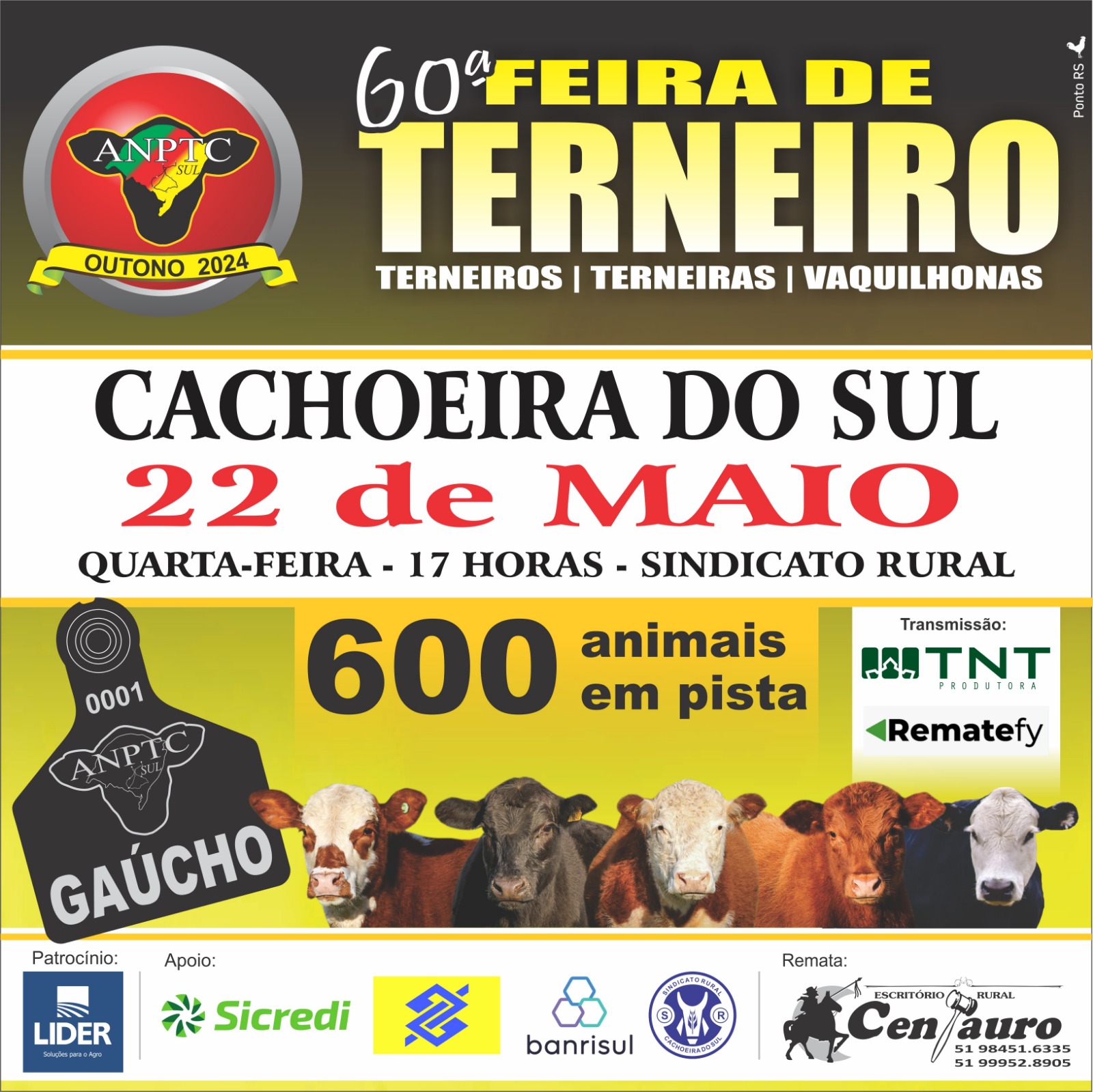 Feira de Terneiros é tradicional evento da pecuária de Cachoeira do Sul