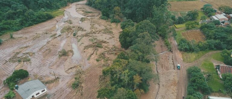 Imagens aéreas mostram dimensão dos estragos em Novo Cabrais