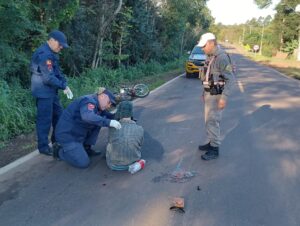 Caminhão atinge ciclista na estrada da Ferreira