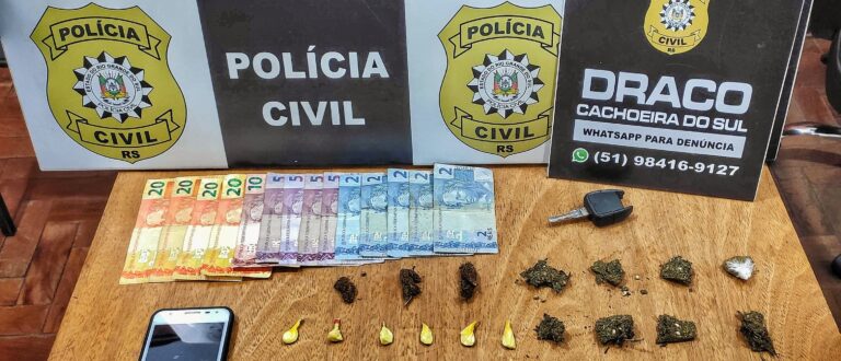 Maconha, cocaína e carro para entrega: Polícia prende homem por tráfico