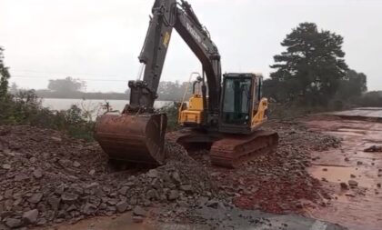 BR-153: acesso à Ponte do Fandango deve estar recuperado até terça (14)