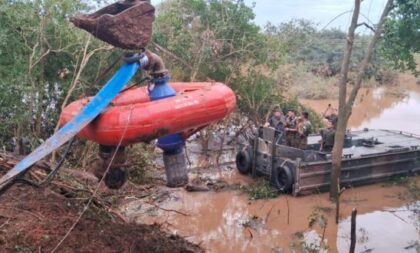 Força-tarefa tenta recuperar captação de água no Jacuí