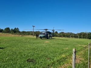 Corsan e Base Aérea montam operação para captação de água no Jacuí