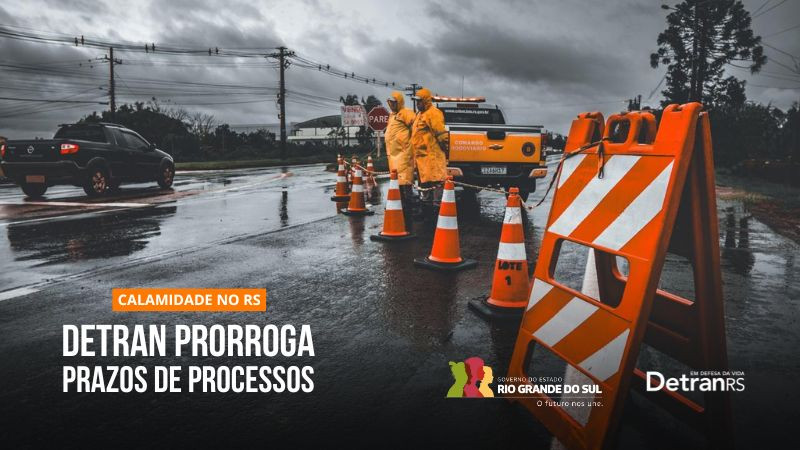 DetranRS determinou a suspensão de prazos processuais administrativo devido à situação de calamidade pela qual passa o Rio Grande do Sul / Foto: DetranRS/Divulgação