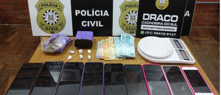 Polícia prende suspeito de tráfico no Gonçalves