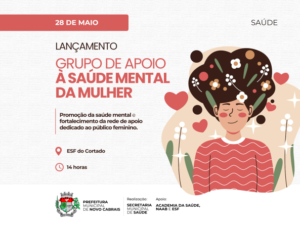 Cortado inicia grupo de apoio à saúde mental da mulher