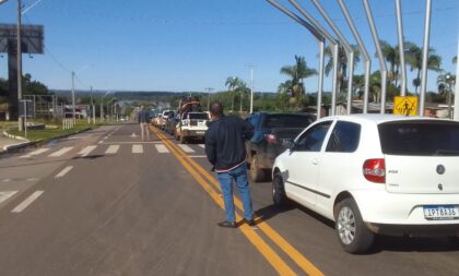 Liberação da BR-153/Ponte do Fandango provoca longas filas