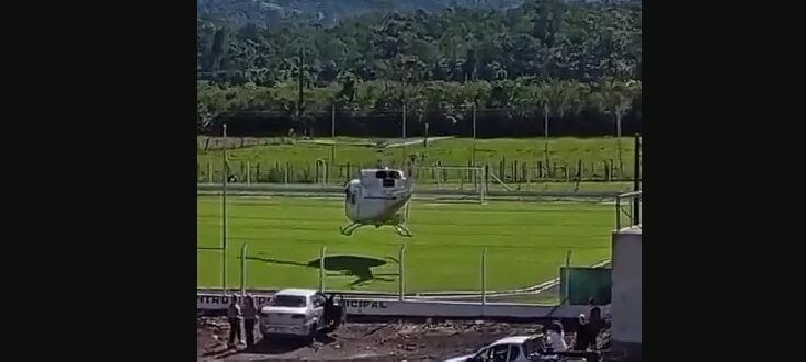 Gravidez de risco: moradora de Novo Cabrais é levada de helicóptero para Porto Alegre