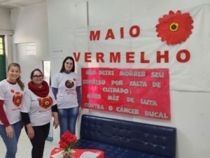 Maio Vermelho: equipe de Saúde Bucal abre campanha em Novo Cabrais