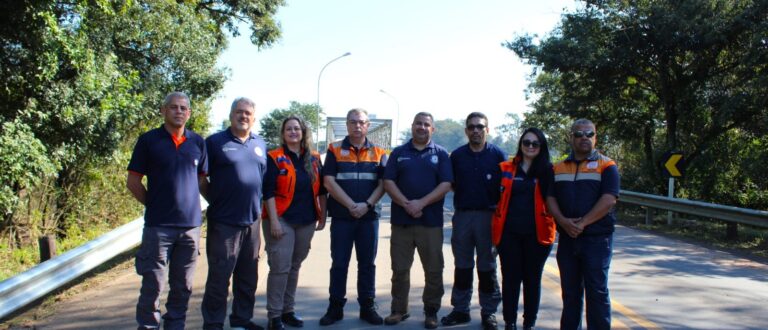 Grupo de Apoio a Desastres vistoria Ponte do Fandango