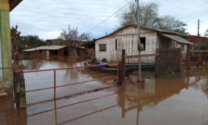 Rio Jacuí não dá trégua na região de Cachoeira do Sul