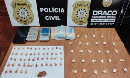 Ações da Draco de Cachoeira do Sul apreendem maconha e cocaína