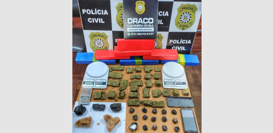 Ação da Polícia Civil foi desencadeada na sexta-feira em Cachoeira do Sul / Foto: Polícia Civil/Divulgação