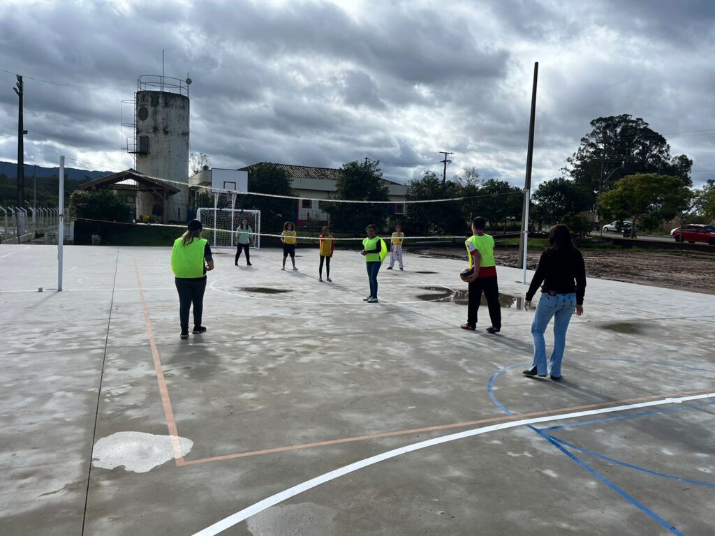 Sesc Cachoeira do Sul leva conhecimentos sobre diferentes esportes à comunidade de Novo Cabrais / Foto: Divulgação