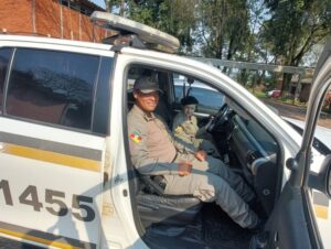 Brigada Militar recebe visita de “pequeno” admirador em Cachoeira do Sul