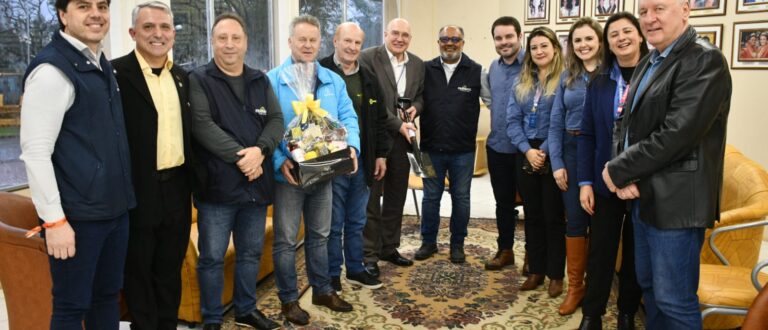 Diretores do Banrisul reafirmam compromisso com o agronegócio durante Fenarroz