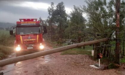 Temporal causa destruição em Encruzilhada do Sul