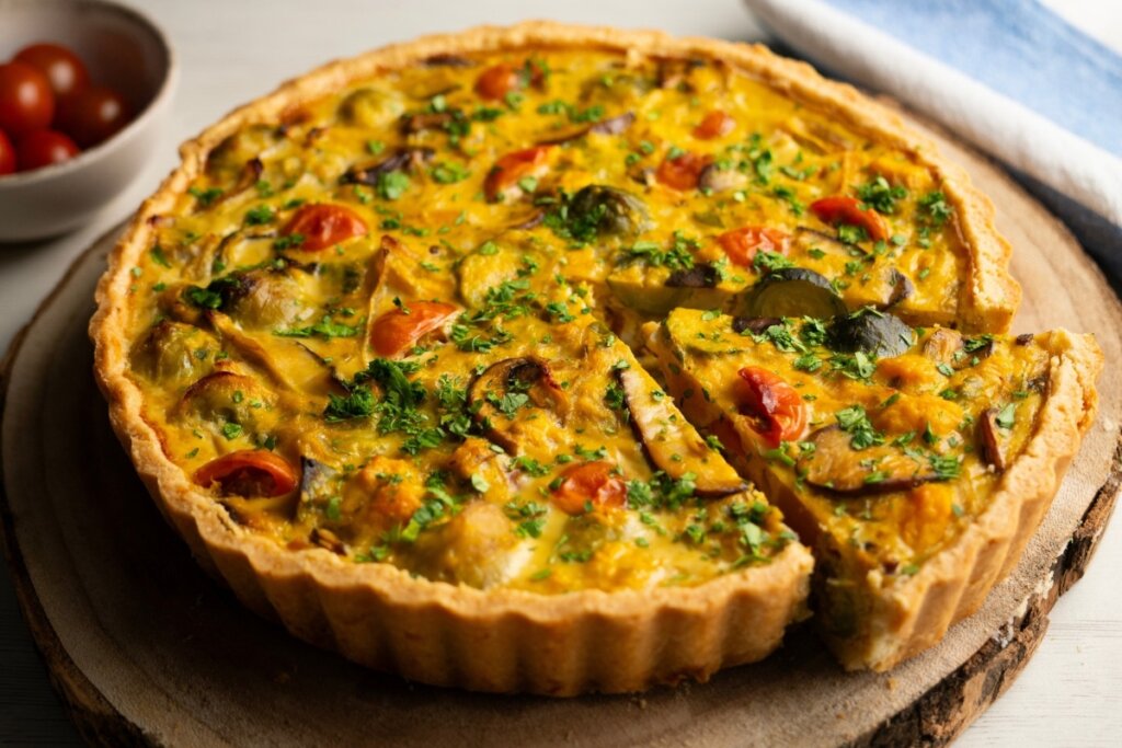 Quiche de batata-doce 