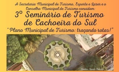 Inscrições para o 3º Seminário de Turismo encerram no dia 25