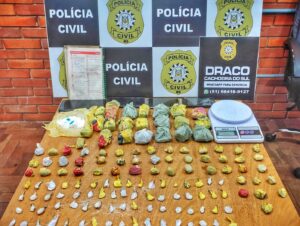 Polícia prende homem por tráfico na Vila Piquiri