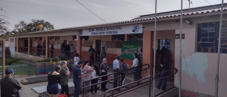 Votação já registra filas em Cachoeira do Sul